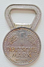 1 Deutsche Mark, Bundesrepublik Deutschland, Eisen vernickelt, 7 x 4 cm