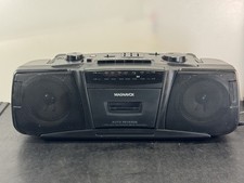 Magnavox AQ5315/17 Boombox Stereo Cassette Player Recorder Auto Rev Bass Boost