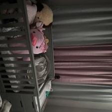 Gray Pink White Nursery Crib Bedding Set with Plush Toys for Baby Room D cor