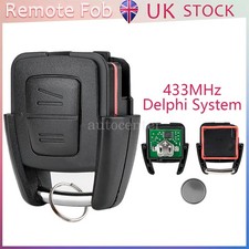433MHz Remote Key Fob Circuit Board 2 Button For Vauxhall Opel Astra G 1998-2005
