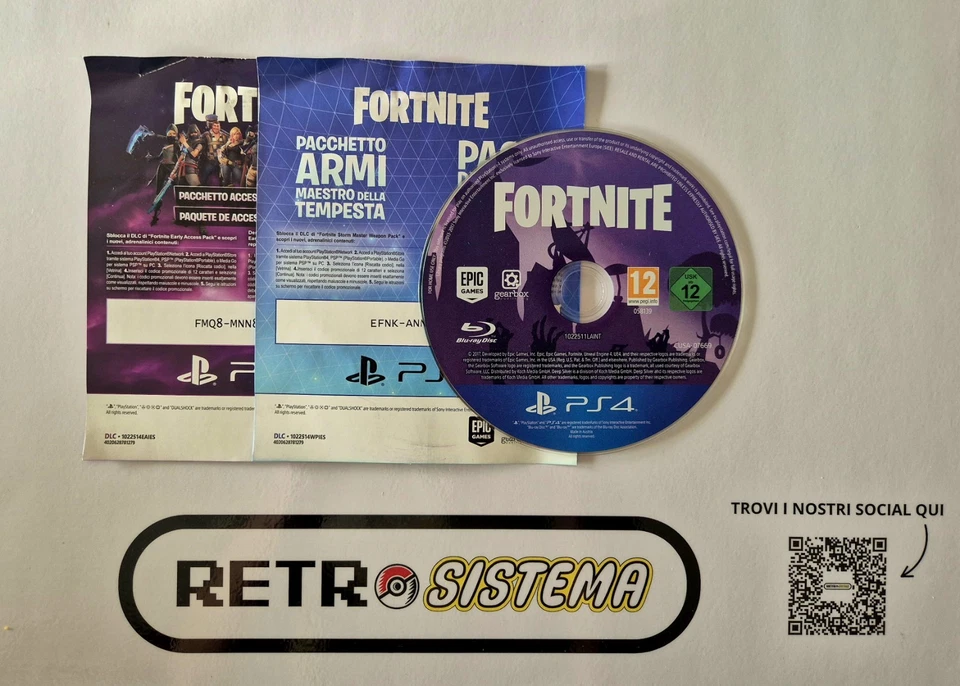 Playstation 4 PS4 Fortnite PAL Versione Italiana Rara copia fisica da collezione - Immagine 3 di 3