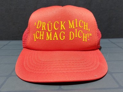 Baseball Cap Rot - Drück mich, ich mag dich Trucker Base Cap
