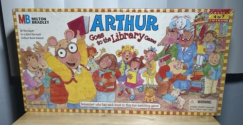 VTG Arthur Goes to the Library Game Milton Bradley 1996 New