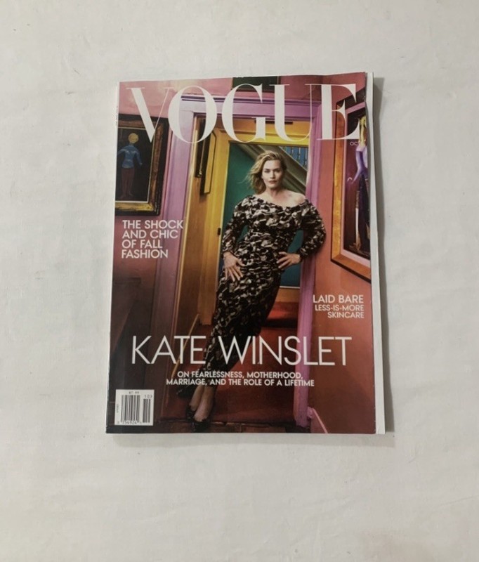 Vogue Kate Winslet “On Fearlessness, Motherhood, Marriage” October 2023 Magazine