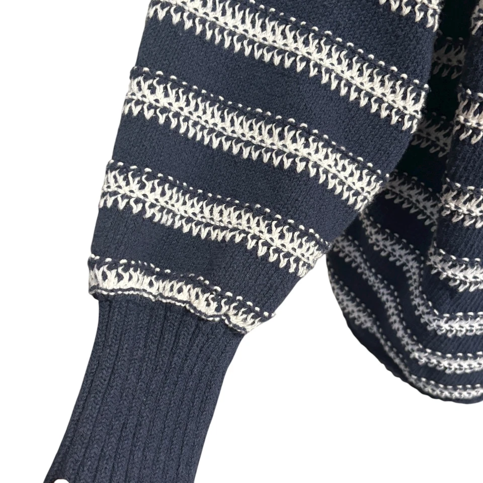 Suéter Cárdigan Tejido Azul Marino C&C California Talla 2X/3X Frente Abierto Foto 3 de 4