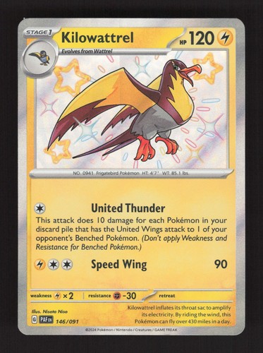 Kilowattrel - 146/091 - SV: Paldean Fates - Near Mint