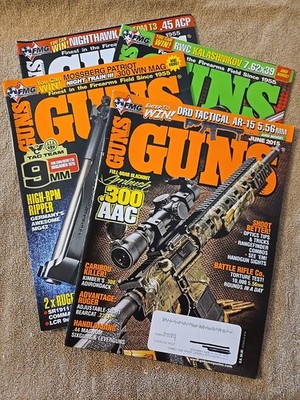 Guns Magazine--Lot of 4--2015