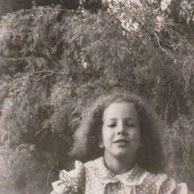 Curious Little Girl With Soft Smile Close Up Portrait Innocent Vintage Photo