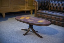 Table Basse en Pierre de Lave