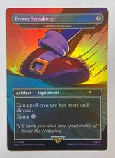 MTG - Secret Lair - Sonic: Turbo Gear - Power Sneakers - FOIL