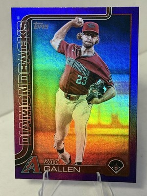 Zac Gallen #448 Topps Series II 2025 - Purple Rainbow Foil  /250