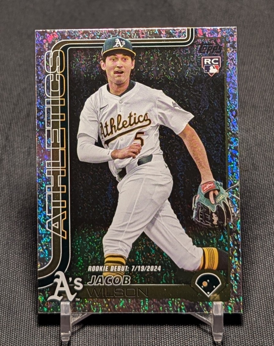 Jacob Wilson Holo Foil Debut Rookie RC 2025 Topps Update Card #US180 Athletics