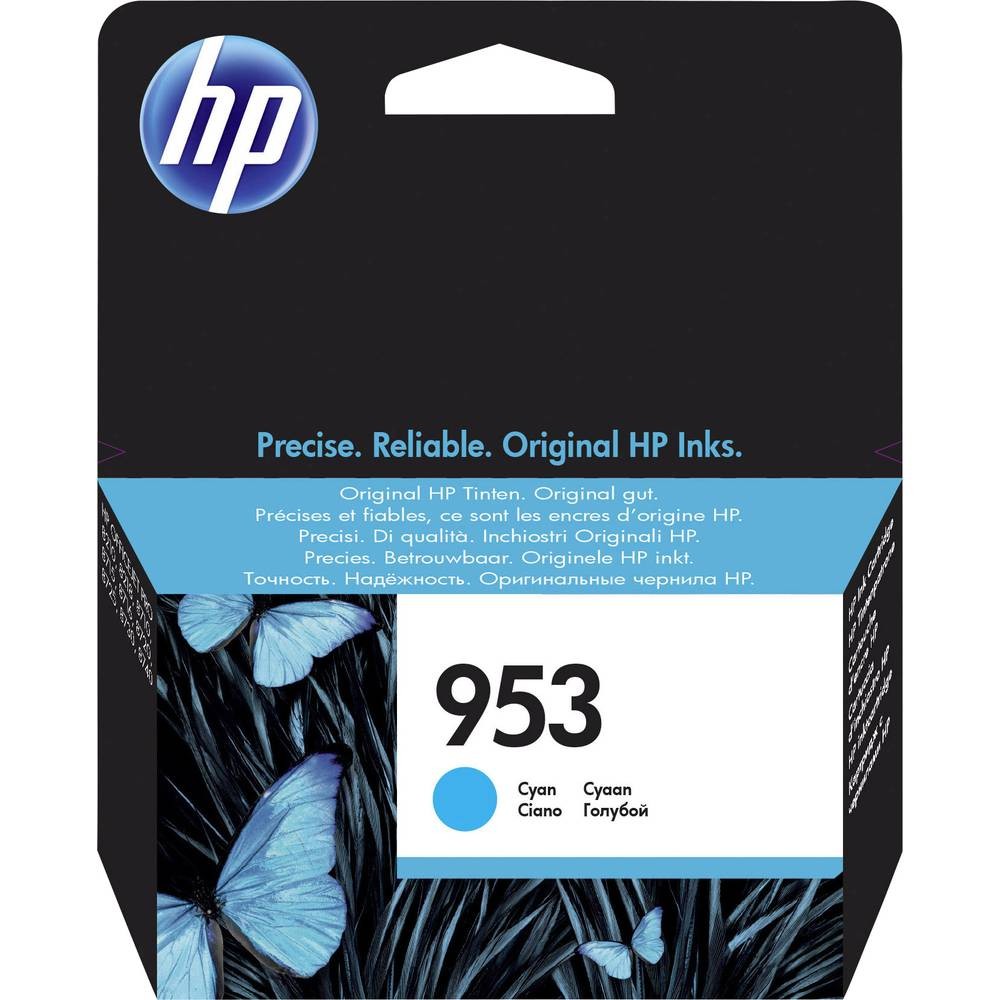 Cartouche HP 953 encre d'origine cyan F6U12AE pour des rendus colorimétriques de haute précision