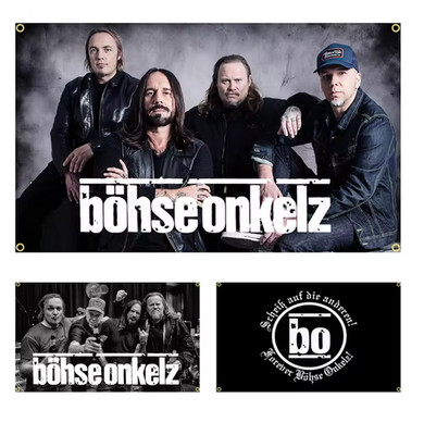 BÖHSE ONKELZ BO Flagge Musikkombination Poster Polyester Qualitativ Party Werbe
