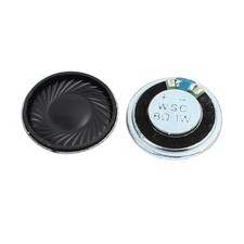 2Pcs 30mm Dia 8 Ohm 1W Metal Shell Ultra-thin Internal Mini Loudspeaker