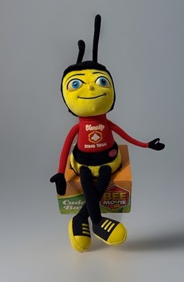 Dreamworks 2007 Bee Movie Barry Jerry Seinfeld 14  Plush Stuffed Dead Battery