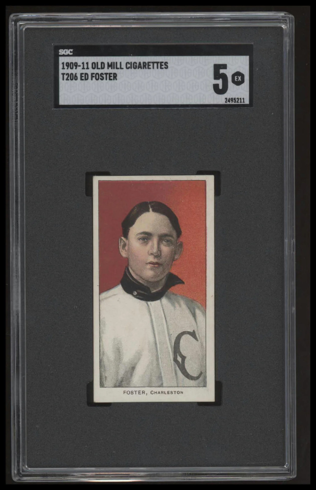 1909 T206 ED FOSTER NNO EX OLD MILL SL 9 HIGHER SGC 5 CHARLESTON SEAGULLS