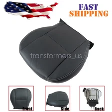 Driver Bottom PEFR PU Leather Seat Cover Black Fits 2014-2016 Subaru Forester