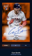 Digital | 2025 Topps Stadium Club Chrome Signature Orange Cam Smith Rookie RC