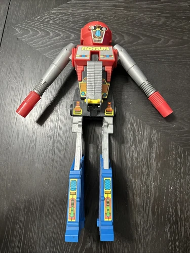 Vintage 1980s Arco Gobots Rogun Robot Transformer Double Barreled Cap/Rifle