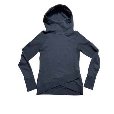 Marcella NYC Geneva Sweatshirt Women Size M Black EUC oversized Hooded Hoodie