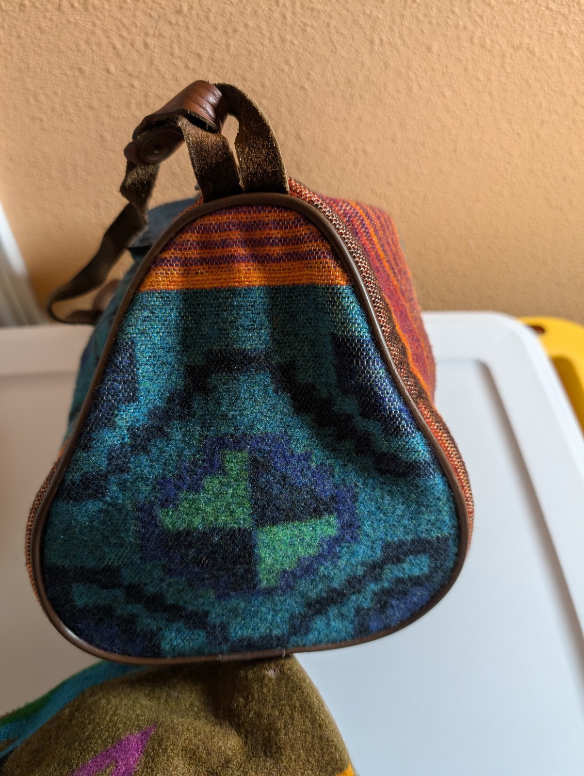 Pendleton Blanket Wool Aztec Pattern Barrel Style… - image 5