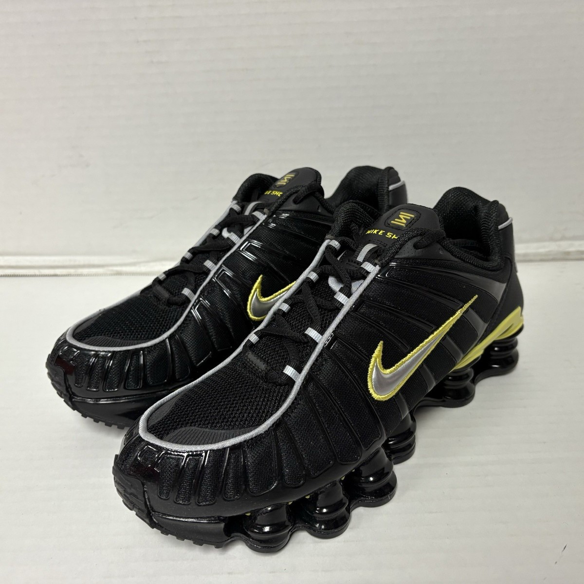Nike Shox TL Black Metallic Silver CN0151-002 Men's Size 8