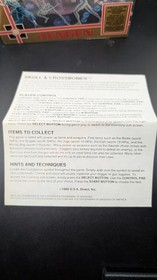 Skull and Crossbones (Nintendo NES, 1990) Cut Rental Box Authentic 