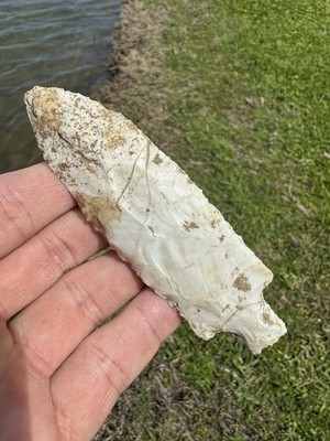 Rare Native American Stemmed Woodland Point Arrowhead 