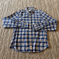 Abercrombie  Fitch Muscle Fit Plaid Button Down Shirt Men  s Size Large Blue