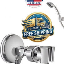 Adjustable Shower Head Holder No Drill Suction Cup Wall Mount Bathroom Bracket