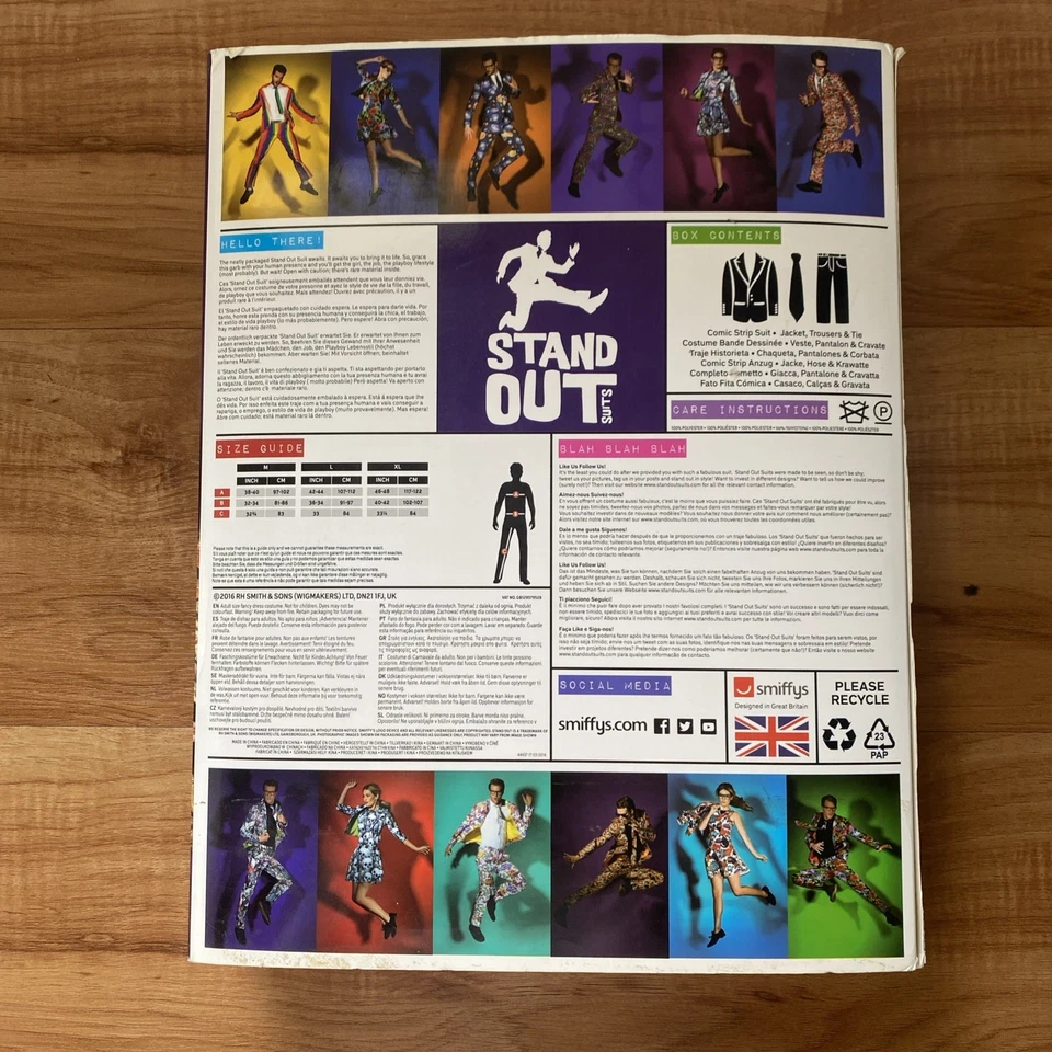 Traje Destacado Estampado Calabaza Smiffys Talla M Ciervo Disfraz Halloween Vestido Elegante Foto 3 de 4