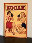 Kodak Camera Pinup Girls Vintage Style Metal Poster Sign Advertising
