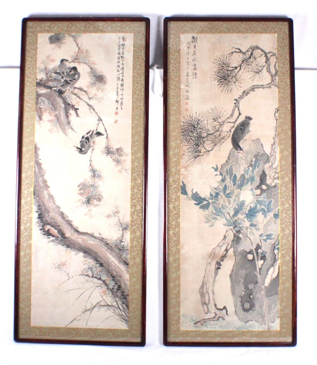 古董原始1850-1899 年中国画作、画卷| eBay