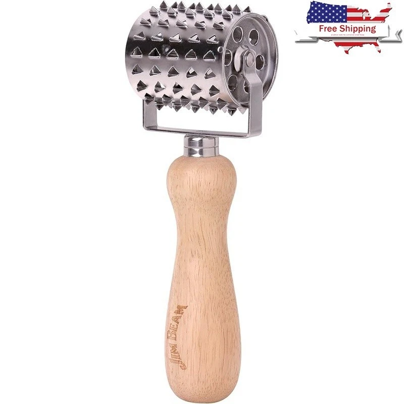 Rolling Meat Tenderizer Stainless Steel Blades Ergonomic Handle Manual Tool New
Opens in a new windo