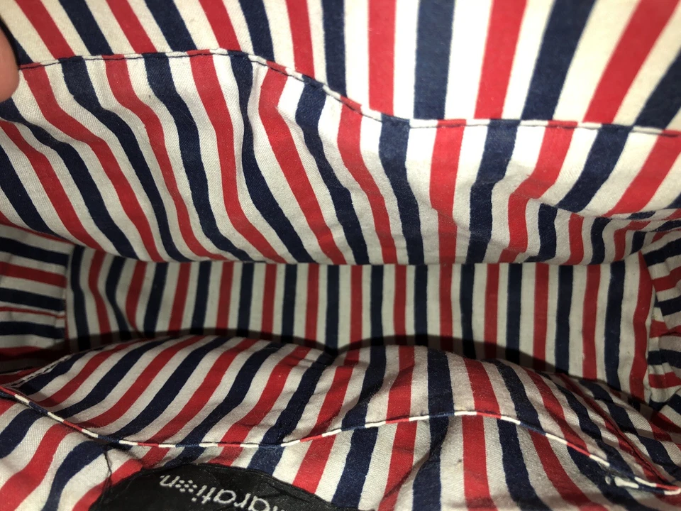 Bolso Xhilaration Rojo Blanco Azul Bandera EE. UU. Bolsillo Doble Asa De Colección M Foto 4 de 4