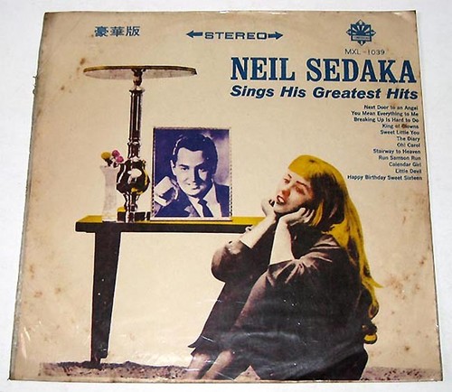 Chinese Pressing NEIL SEDAKA Sings His Greatest Hits LP Vinyl Record