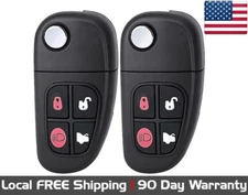 2x New Quality Replacement Key Fob Remote For Select Jaguar Vehicles