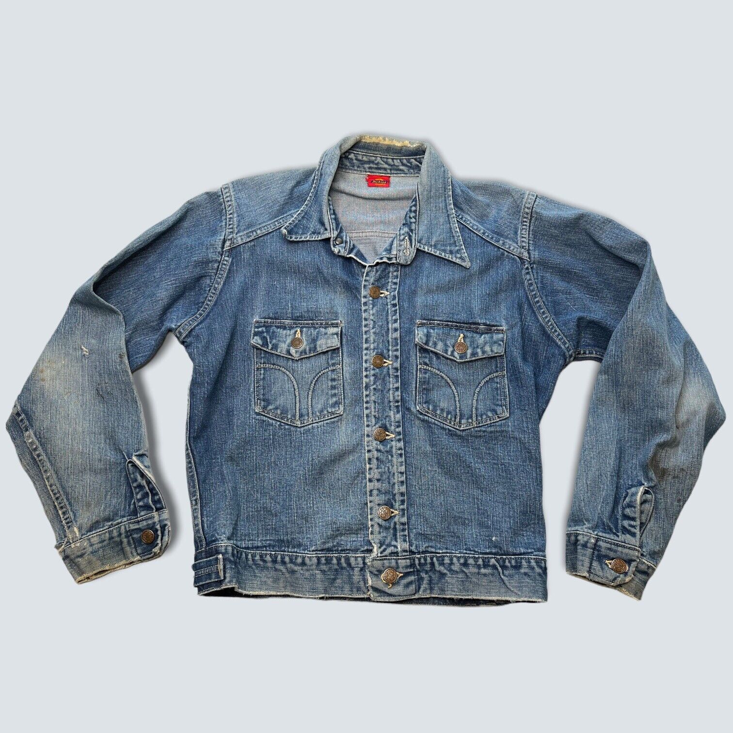 Vintage Denim Jacket 1950s 1960s Dickies Trucker … - image 1