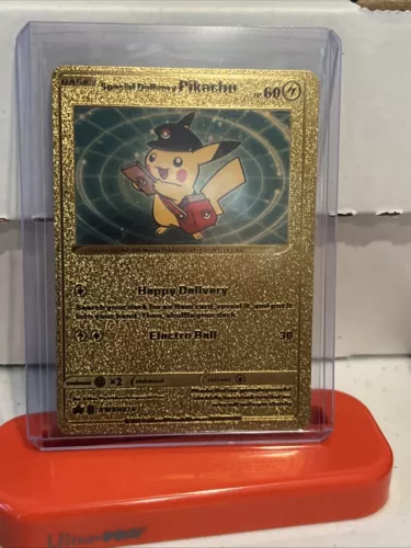Special Delivery Pikachu Gold Foil Pokemon Card Promo SWSH074