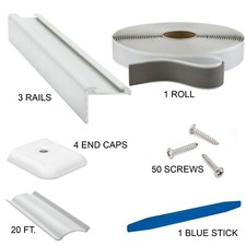 RV Insert Roof Trim With 3/4" Leg Aluminum 92" Made In Usa | Trim Kit