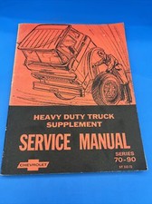 1972 Chevrolet 70-90 Series Heavy Duty Truck Factory Service Manual Supplement.