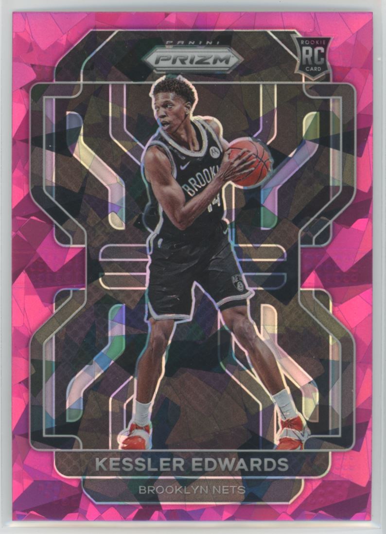 2021-22 Panini Prizm Pink Ice Kessler Edwards Rookie Brooklyn Nets #284