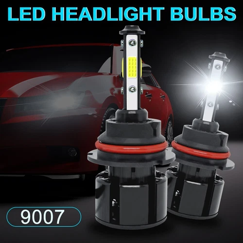 2x 9007/HB5 LED Headlight Bulbs Kit 6500K White High Low Beam Light Super Bright - Picture 11 of 14