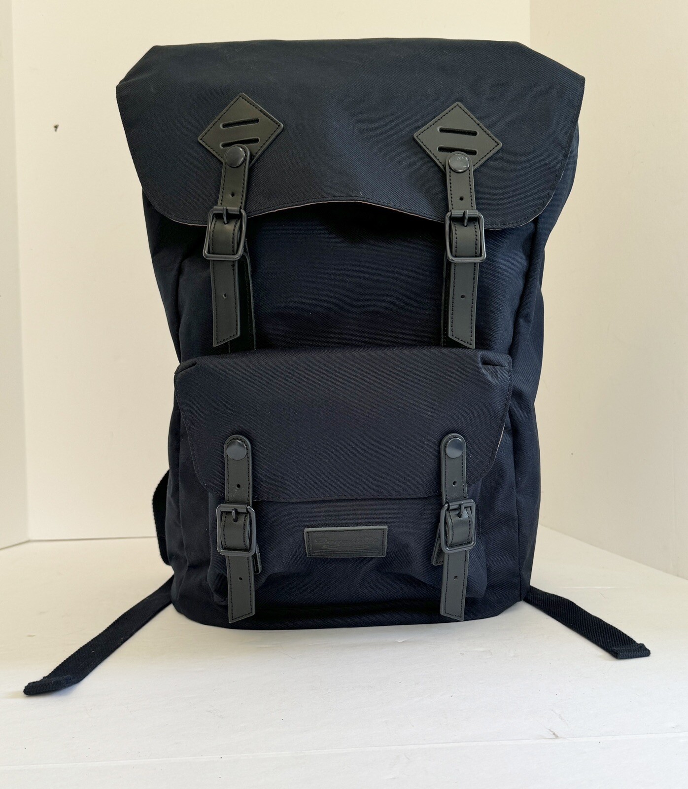 Mochila grande Doughnut Cordura azul marino acolchada funda para computadora portátil correas para el hombro