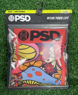 PSD Men's Bad Trip Boxer Briefs Size XL 40-42 Multicolor Graphic Underwear New