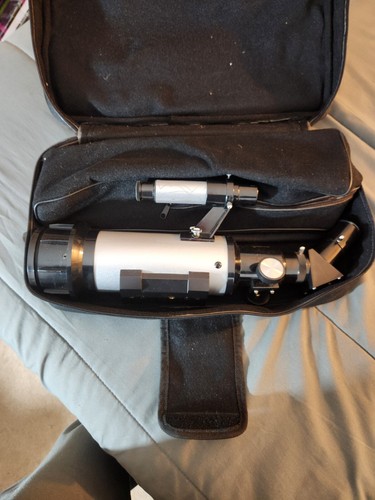 BARSKA Starwatcher 400x70mm Refractor Telescope w/ Tripod, Case & 45X Lens - Picture 2 of 12