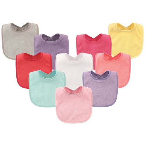 Hudson Baby Infant Girl Drooler Bib 