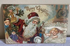 Merck Family's Old World Christmas Poster Print  Santa 11” x 17” NEW