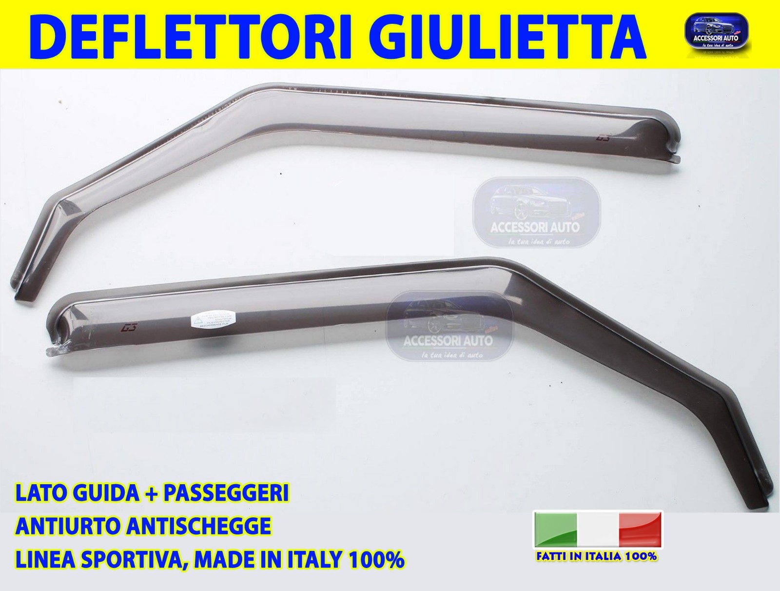 Deflettori Antivento YQAUTEC Per Dodge Ram 1500/2500/3500 (1994-2002), Montaggio Interno, 2 Porte Anteriori - 5